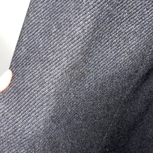 Dartmoor Vintage 50s 60s Mens Trench Coat Size 48 Regular Gray Black Wool Tweed - Picture 9 of 16